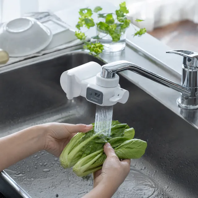 【Cleansui 可菱水】日本製-官方直營龍頭式液晶顯示濾水器EF302+中空絲膜濾芯1顆EFC21(共1機+1芯)