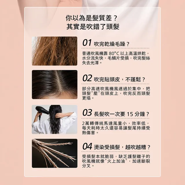 【Philips 飛利浦】BHD837 BLDC高速護髮吹風機 (三色任選/鄧凱代言/2億負離子/極速快乾/官方直營)