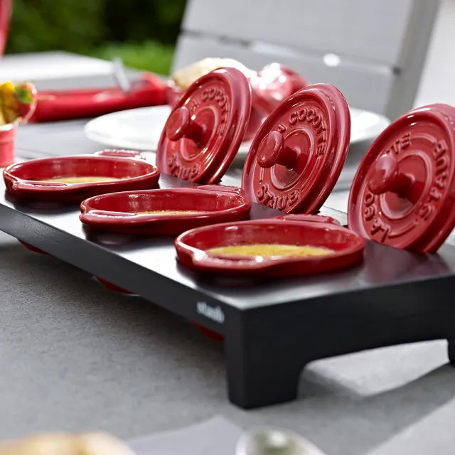 【STAUB】圓形烤盅陶缽10cm-櫻桃紅/0.2L(德國雙人牌集團官方直營)