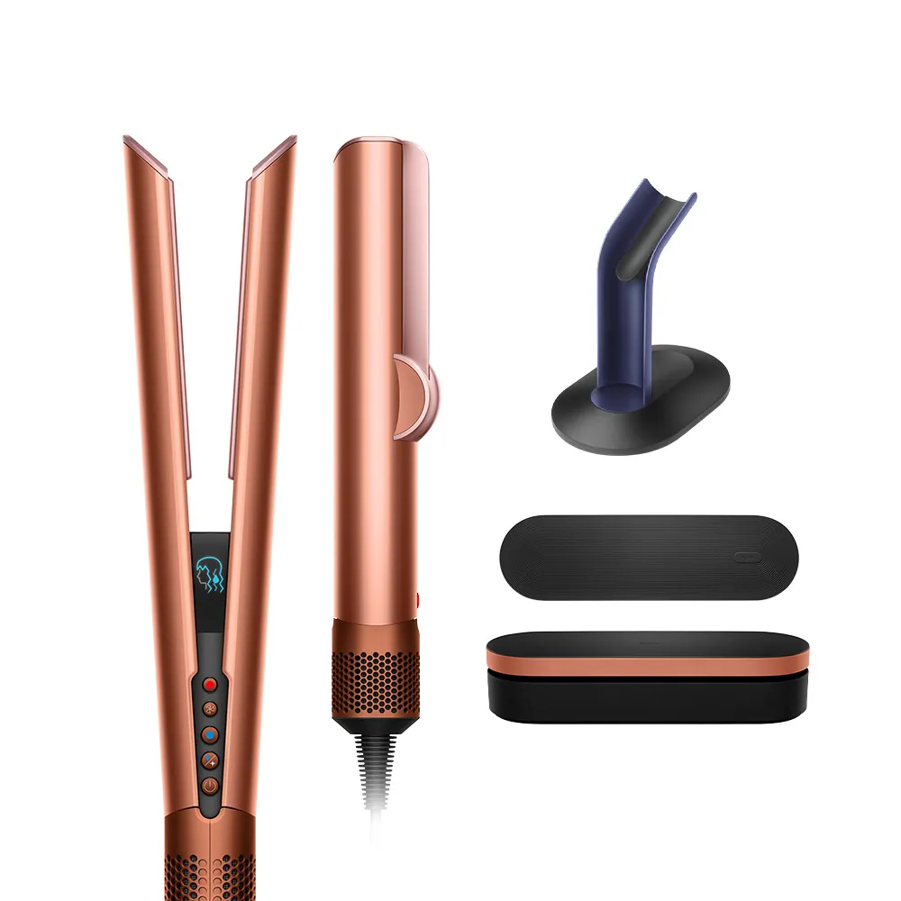【dyson 戴森】HT01 airstrait™ 二合一吹風直髮器 (琥珀香檳禮盒版 限定色)