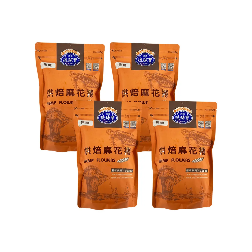 清清琉球寶 烘焙麻花捲200g 任選4包(原味/煉乳/青蔥胡椒/焦糖)