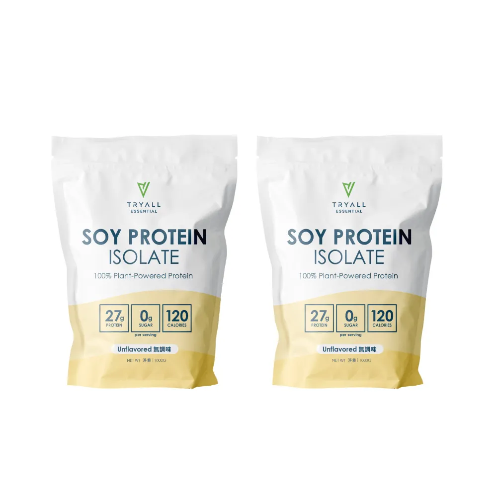 【TRYALL】分離大豆蛋白 1kg/袋*2