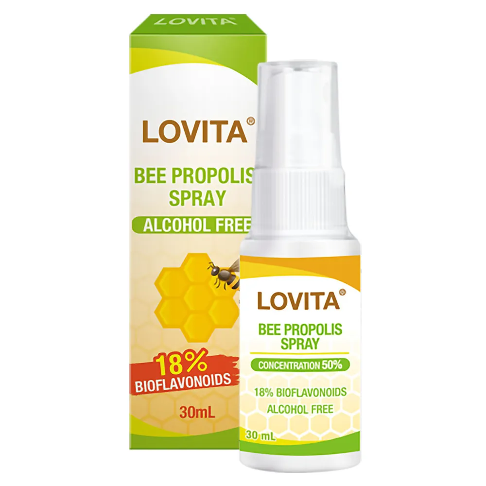 【LOVITA 愛維他】加拿大蜂膠噴霧 30ml*1瓶(18%生物類黃酮)