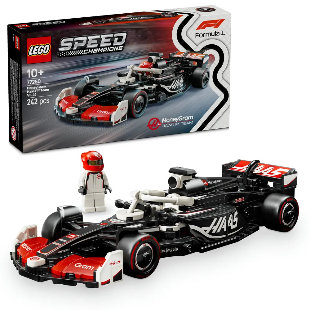 【LEGO 樂高】極速賽車系列 77250 MoneyGram Haas F1Team VF-24 賽車(一級方程式 哈斯車隊 跑車模型)
