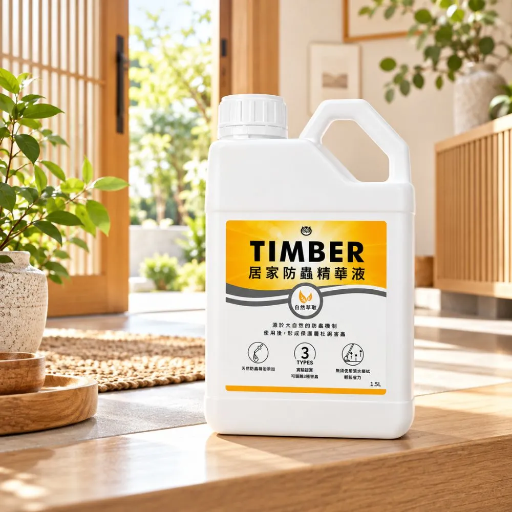 【福來朗】TIMBER居家防蟲精華液1500ml｜驅蟑｜驅蟻｜防蟲｜萬用清潔劑｜地板清潔劑｜居家清潔｜客廳｜廚房