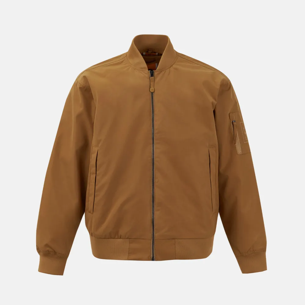 【Timberland】男款小麥色羽絨三合一防水飛行外套(A6927P47)