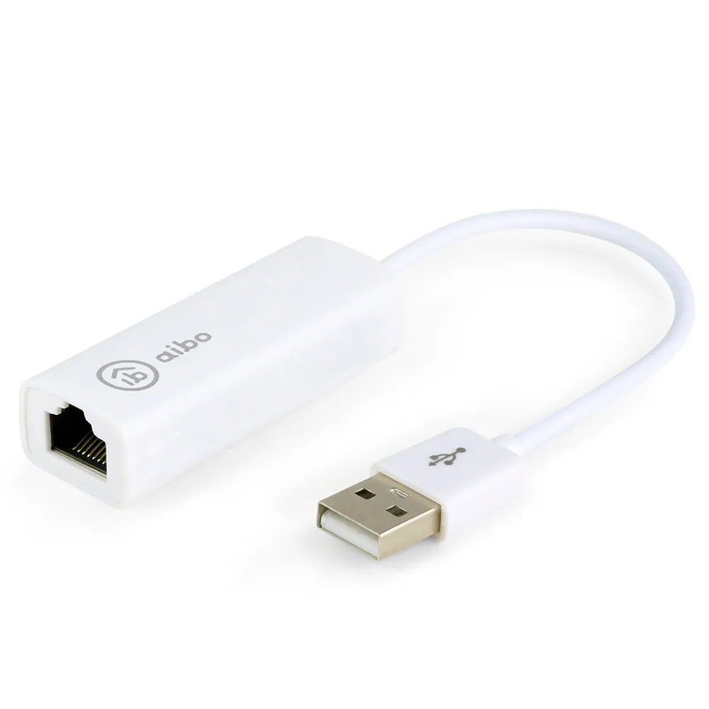 【aibo】USB 2.0 轉 RJ-45 高速網路卡(支援 MAC 系統)