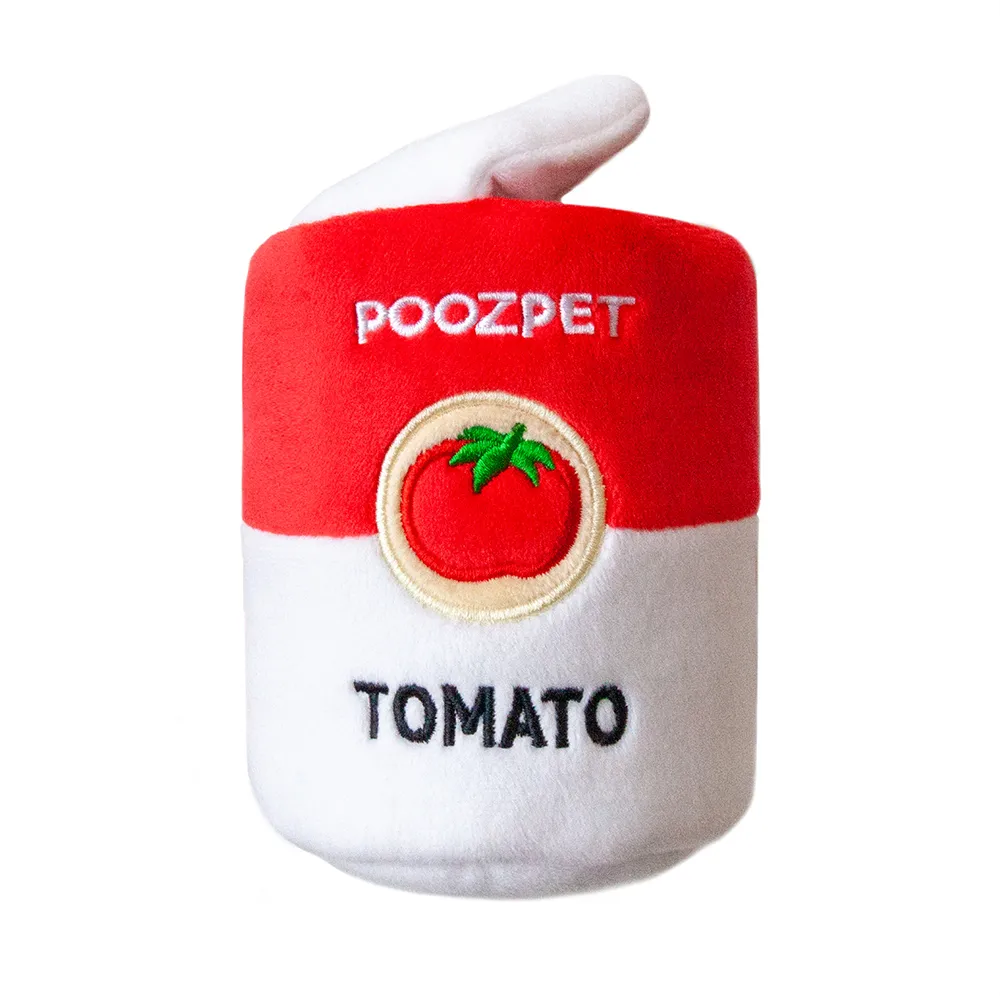 【POOZPET】寵物益智 遊戲紓壓藏食玩具-番茄罐頭款(PT035)