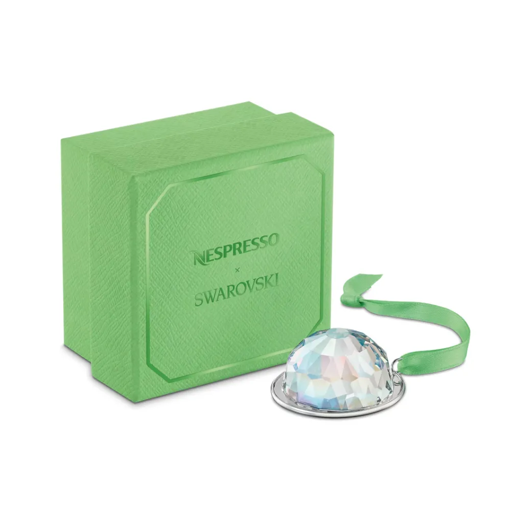 【SWAROVSKI 施華洛世奇】官方直營 Nespresso x Swarovski 節慶水晶掛飾 Vertuo 膠囊 | 5767262 線上獨家