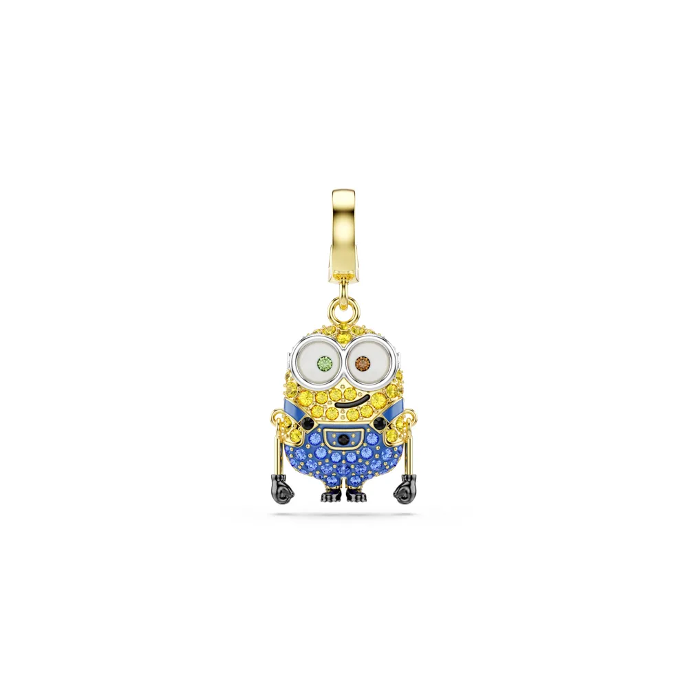 【SWAROVSKI 施華洛世奇】官方直營 Minions Bob Idyllia Charm 密鑲 漸層色 鍍金色色調 | 5753016
