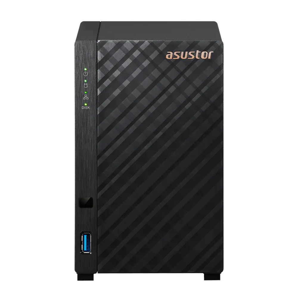 【ASUSTOR 華芸】AS1102TL 2Bay NAS 網路儲存伺服器 (Realtek RTD1619B 1.7GHz 四核心/1GB DDR4)