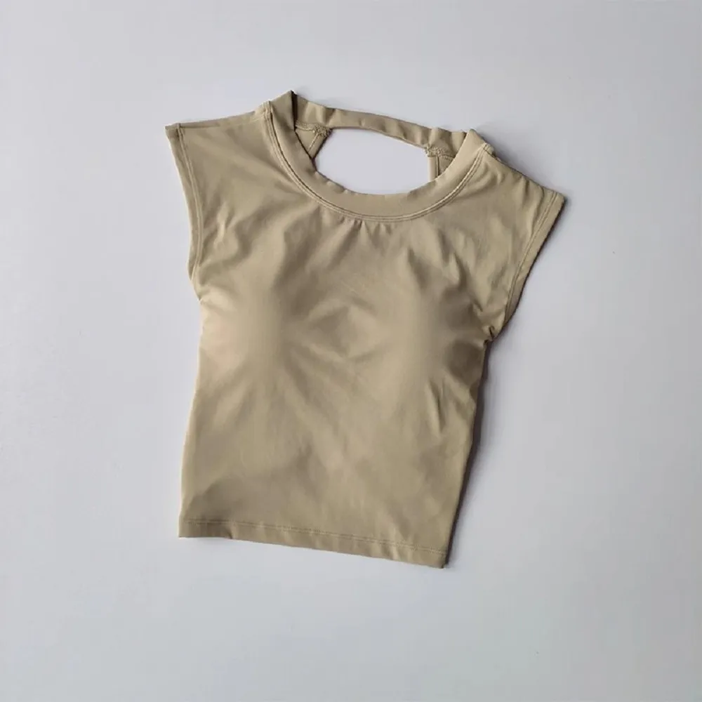 homegym 固定杯瑜珈短版美背運動背心(瑜珈服 瑜珈背心 無鋼圈內衣 健身跑步運動內衣 交叉美背內衣)