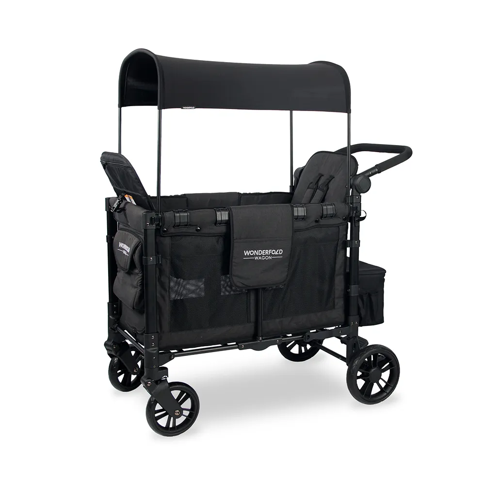 【WonderFold】福利品 W2 Elite菁英多功能嬰兒推車(出清 雙人用推車 寵物推車 雙胞胎 雙寶)