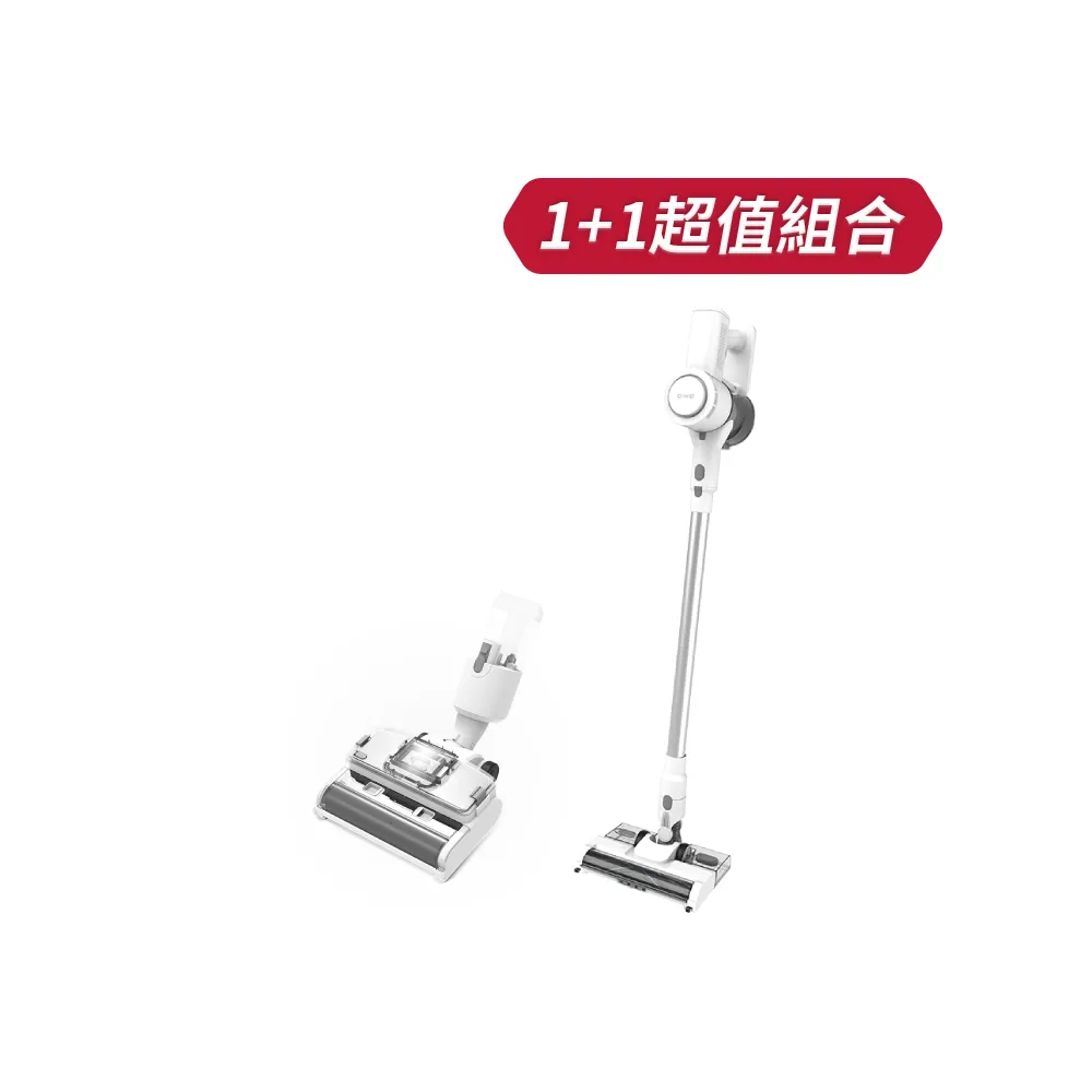 【DIKE】尊榮款-淨速吸All In One 30Kpa無線手持乾溼吸塵器-吸塵/拖地/吸水/洗地(含專業洗地刷頭)