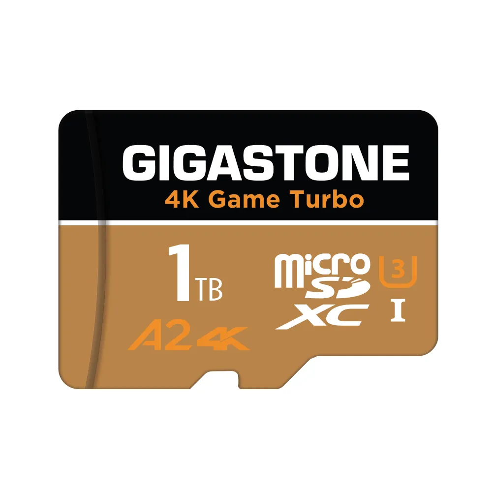 【Gigastone 立達國際】4K高速遊戲 攝影 監視器記憶卡 A2U3 1TB Game Turbo(台灣製/資料救援/microSD)