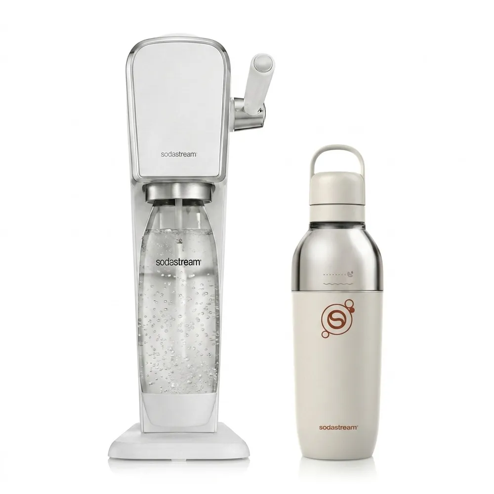 【Sodastream】ART 拉桿式氣泡水機+隨我調保冷瓶