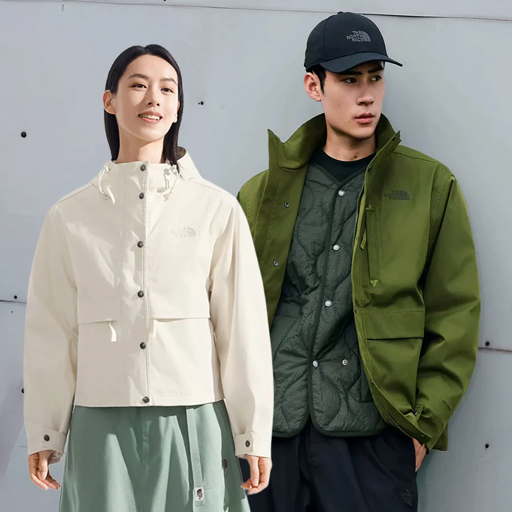 【The North Face】中性款防水透氣三合一外套內搭鋪棉外套(多款任選)