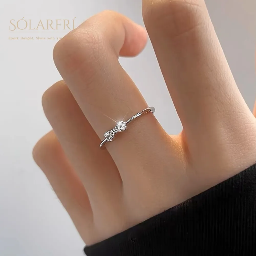【SOLARFRi】輕奢閃耀戒指｜可調整戒圍大小禮盒包裝(閨蜜求婚女友老婆情人生日禮物)