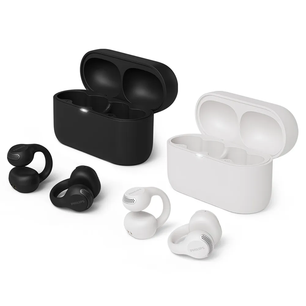 【Philips 飛利浦】AI麥克風長續航耳夾式無線藍牙耳機-TAQ2000