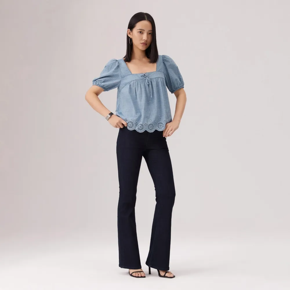 【LEVIS】726™ 高腰 喇叭褲 Cool系列 涼感牛仔褲 高腰牛仔褲 女生牛仔褲 熱賣單品 A3410-0189