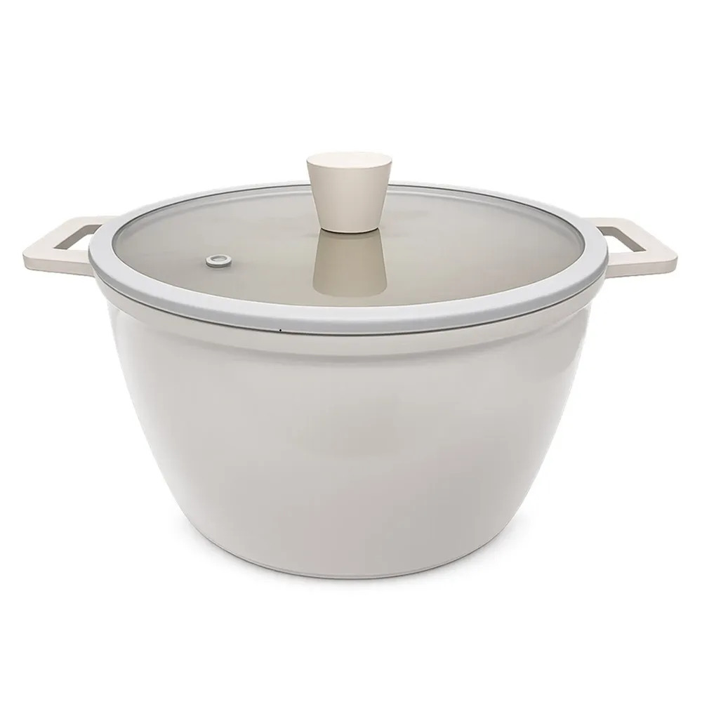 【MH家居KITCHEN】韓國製雙耳不沾湯鍋24cm-5L(不沾鍋/湯鍋/燉鍋)