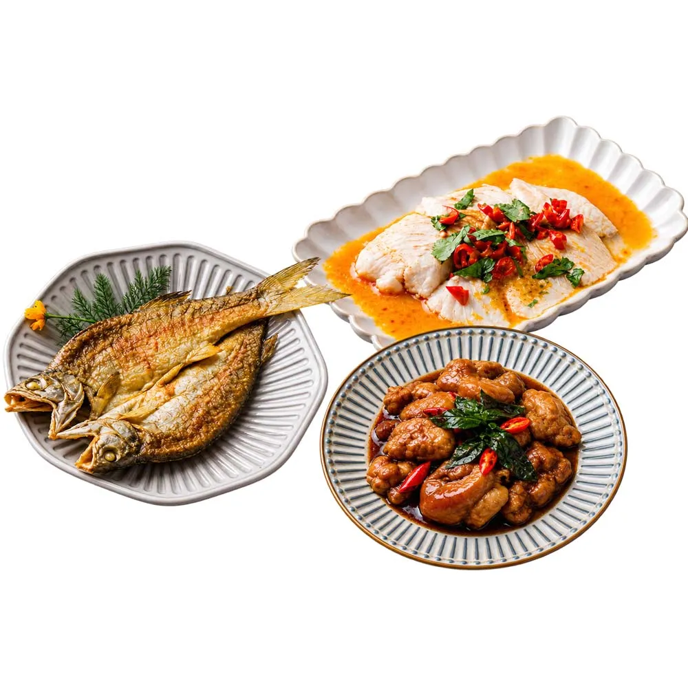【紅杉宅料理】微波爐料理 檸檬魚／港式蒸肉／三杯雞丁／義大利麵 快速家常菜料理包(非即食 需加熱烹飪)