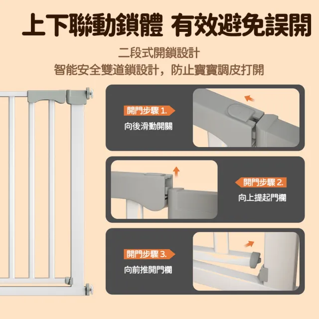 【小不記】加高105公分 安裝寬度（76-83）(安全防護門欄/安全圍欄/寵物柵欄門欄/柵欄門/樓梯口圍欄)