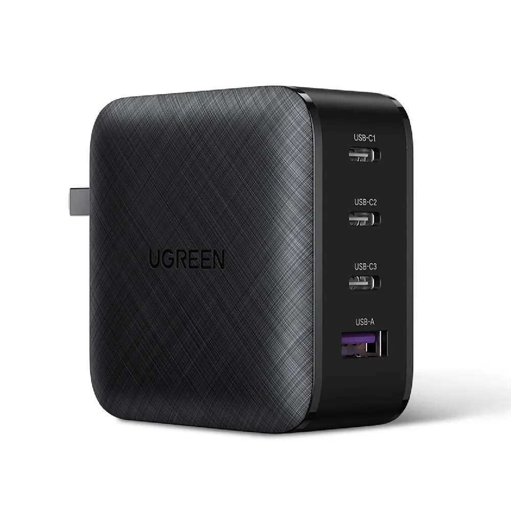 【綠聯】65W 3C1A GaN氮化鎵快速充電器/快充頭(PD3.0/QC4/PPS/四口充電/美國PI  同APPLE晶片)