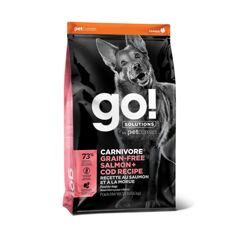 【Go!】海洋鮭鱈 22磅 狗狗高肉量系列 低碳水無穀天然糧(狗糧 狗飼料 護毛 寵物食品)