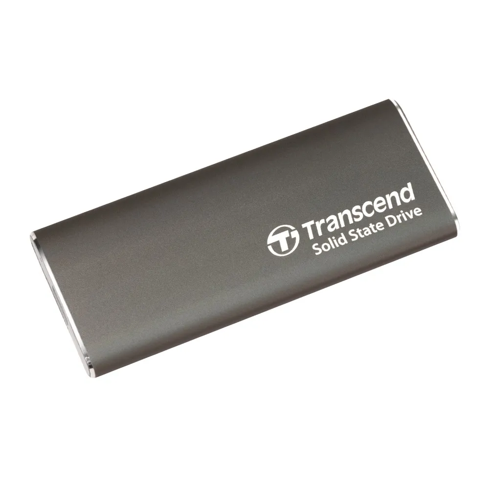 【Transcend 創見】ESD265C 500GB USB3.2/Type C 輕薄雙介面外接SSD行動固態硬碟-玄鐵灰(TS500GESD265C)
