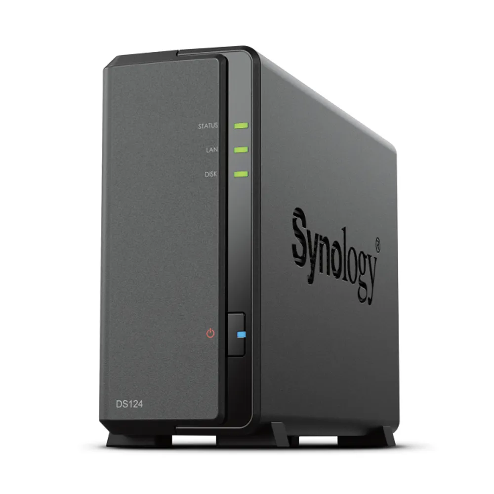【Synology 群暉科技】搭4TBx1★DS124 1Bay NAS 網路儲存伺服器+內接硬碟(HAT3300-4T)