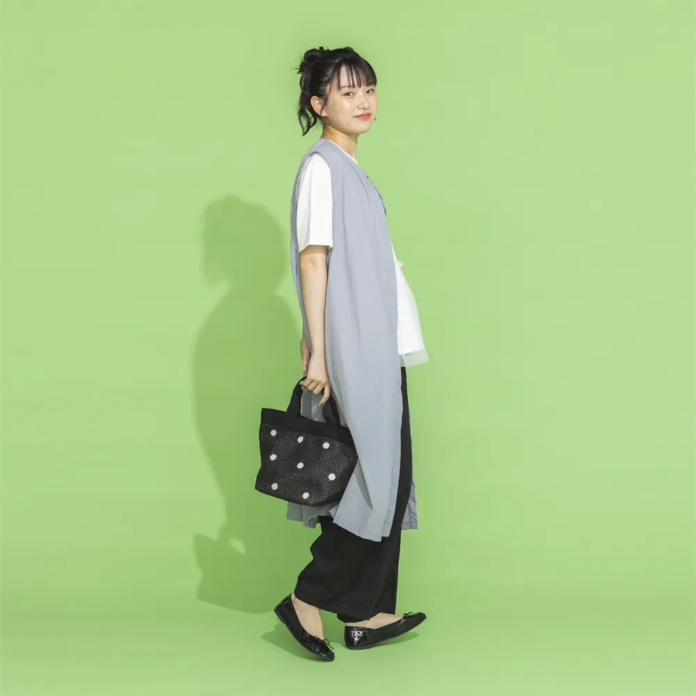 【Bonita 葆倪】日本進口 /點點紙藤手提包 /955-5001(天然素材手提包)