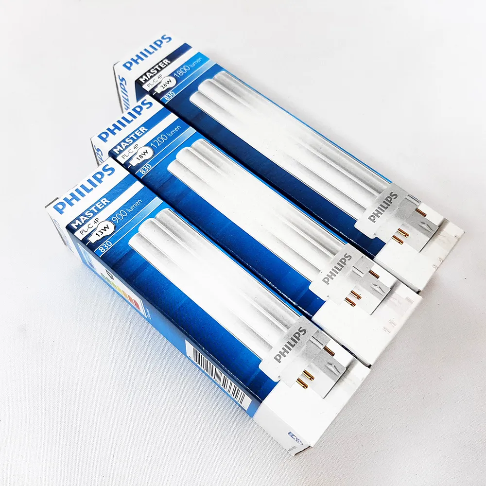 【Philips 飛利浦】3入  PL-C 13W 830 黃光 4P _ PH170046