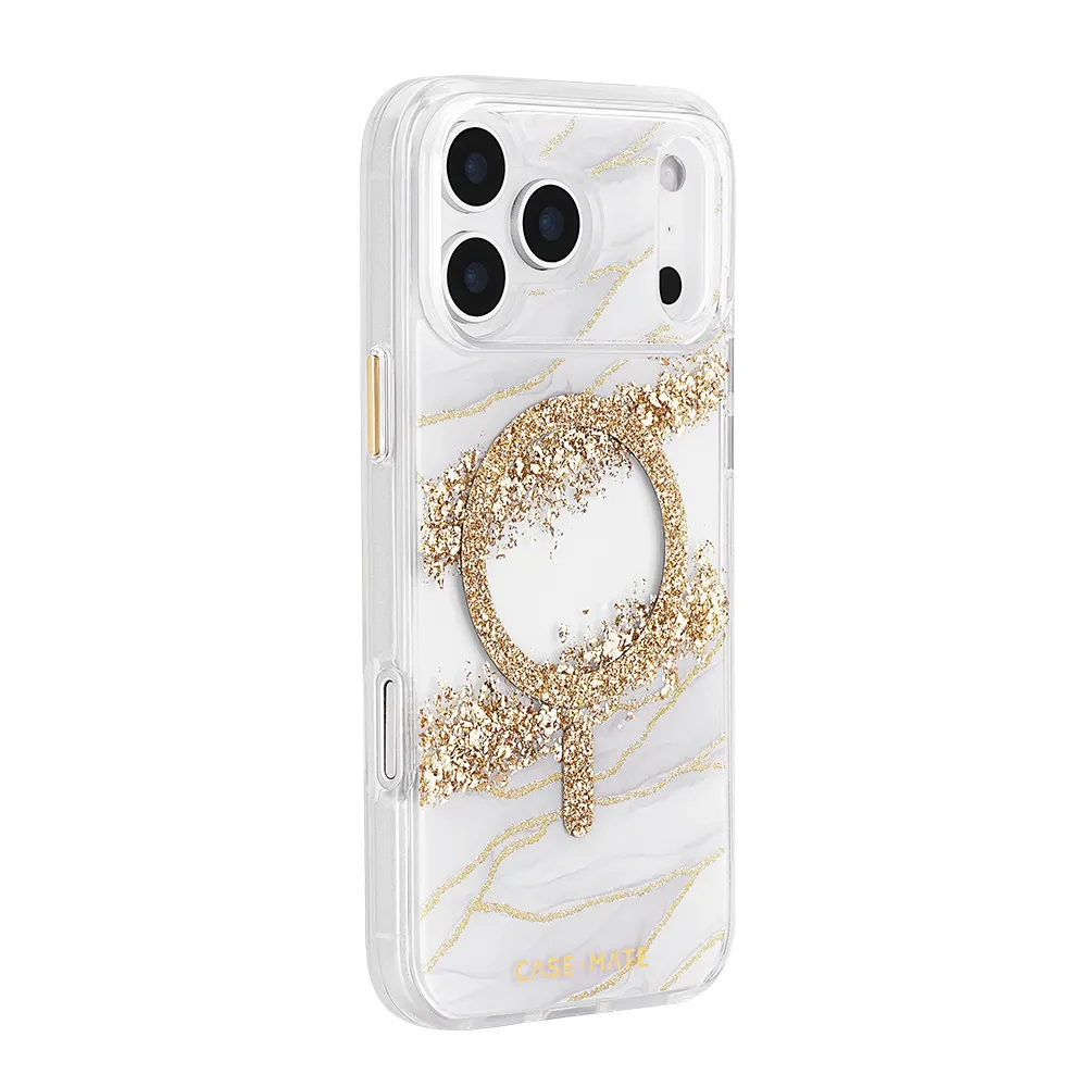 【CASE-MATE】iPhone 17 Pro Max Karat Granite 鎏金石紋 MagSafe 精品防摔手機殼