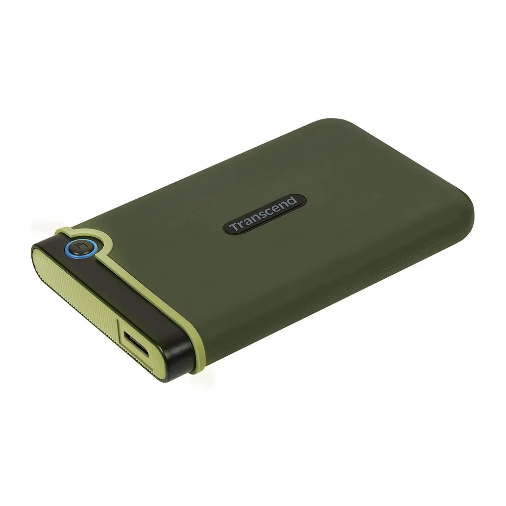 【Transcend 創見】StoreJet 25M3 2TB 軍規防震 2.5吋行動硬碟-軍綠色(TS2TSJ25M3G 新舊包裝隨機出貨)