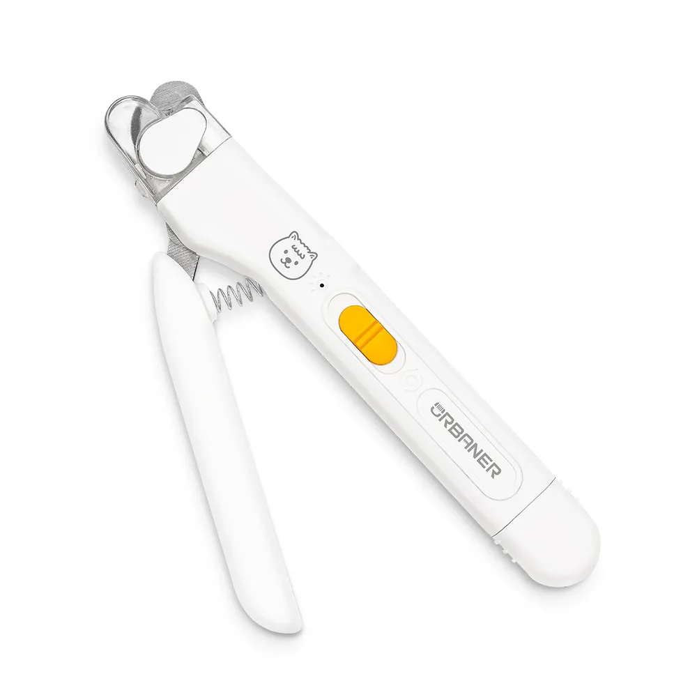 【URBANER 奧本】LED款 寵物二合一修甲器/指甲剪 MB-012(指甲剪/磨甲器/貓咪&迷你犬適用/新手友善)