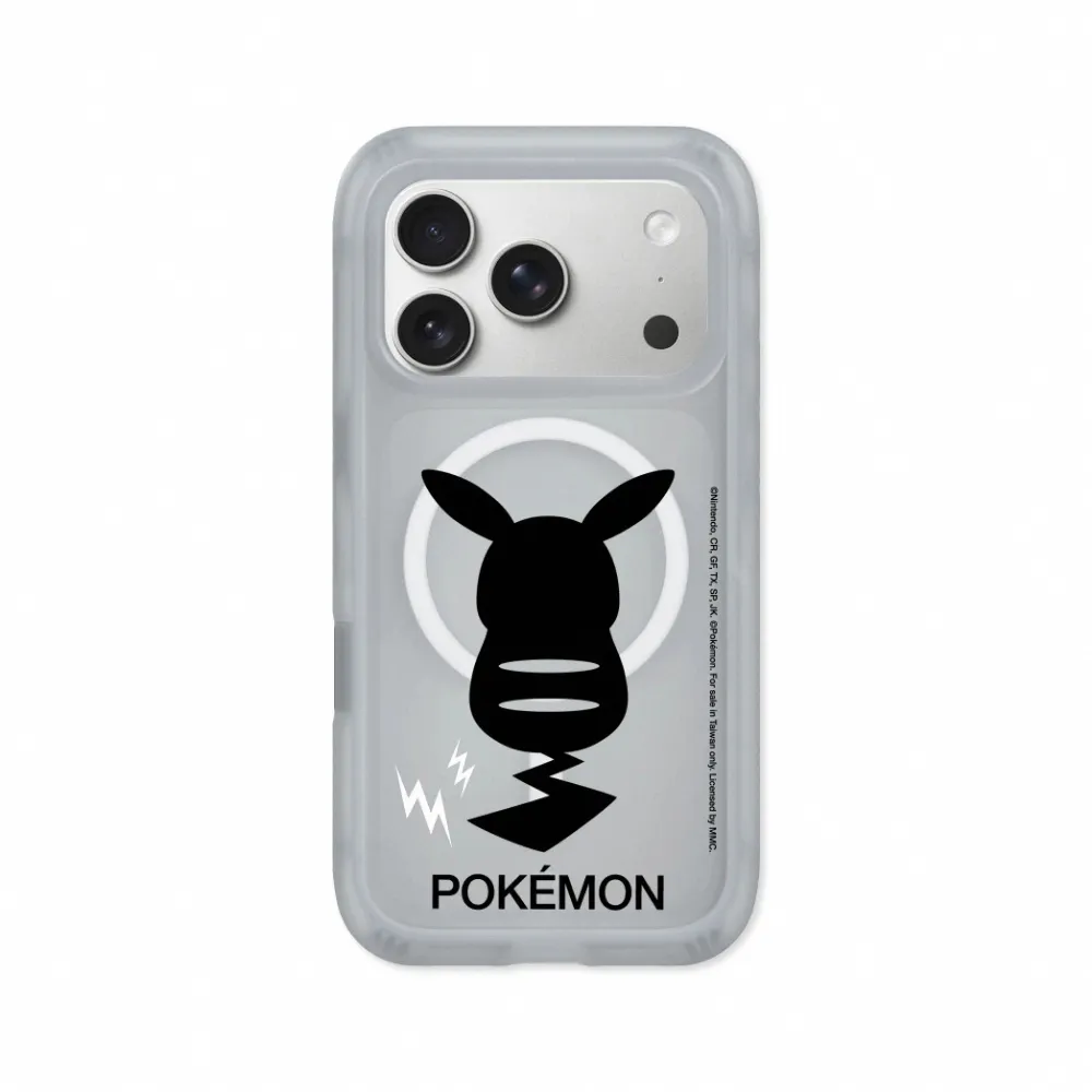 【RHINOSHIELD 犀牛盾】iPhone 18/17/16/15系列AirX 氣墊磁吸防摔手機殼/皮卡丘背面剪影(寶可夢)