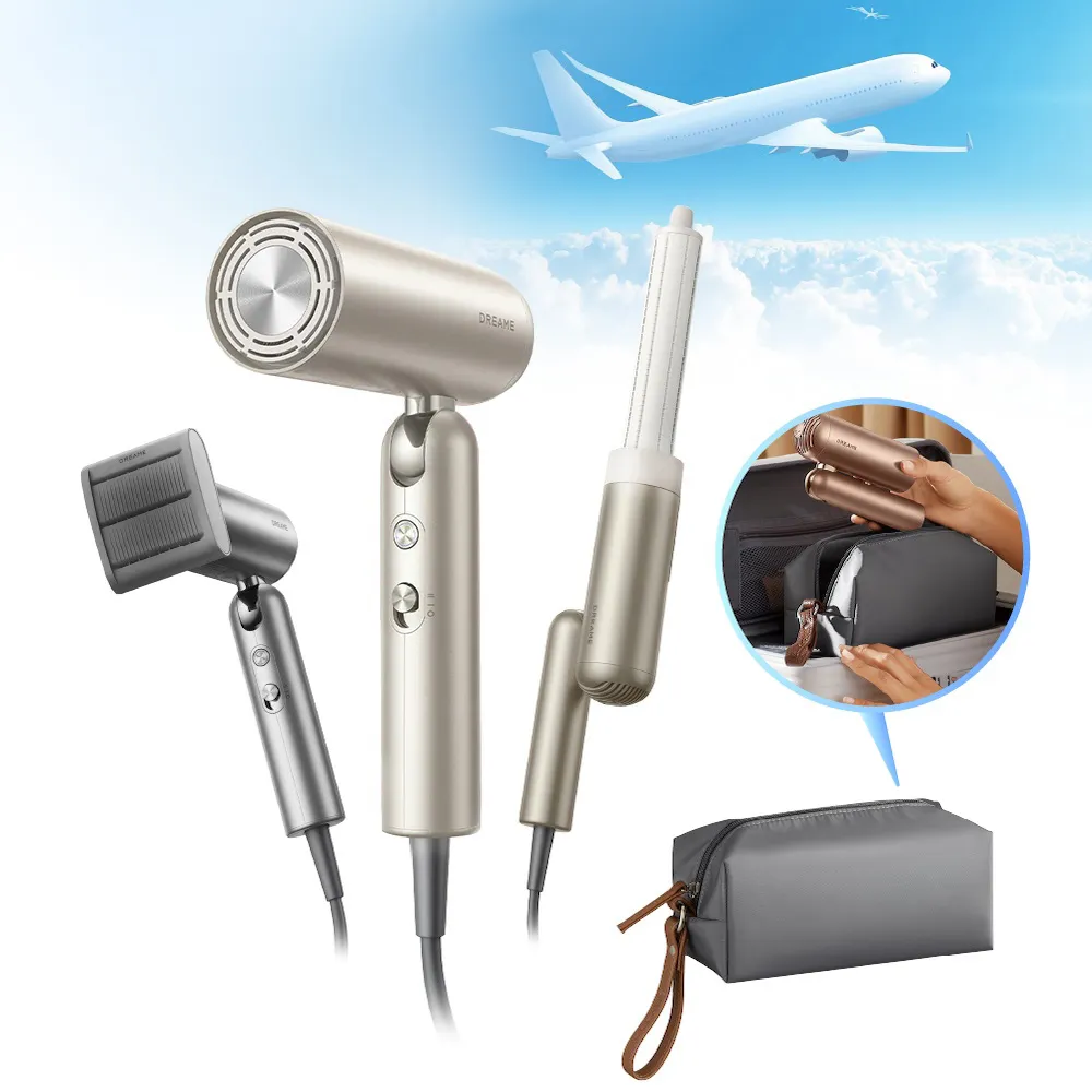 【Dreame 追覓科技】Pocket Uni 折疊吹風機 -3入組(100-240V國際電壓)