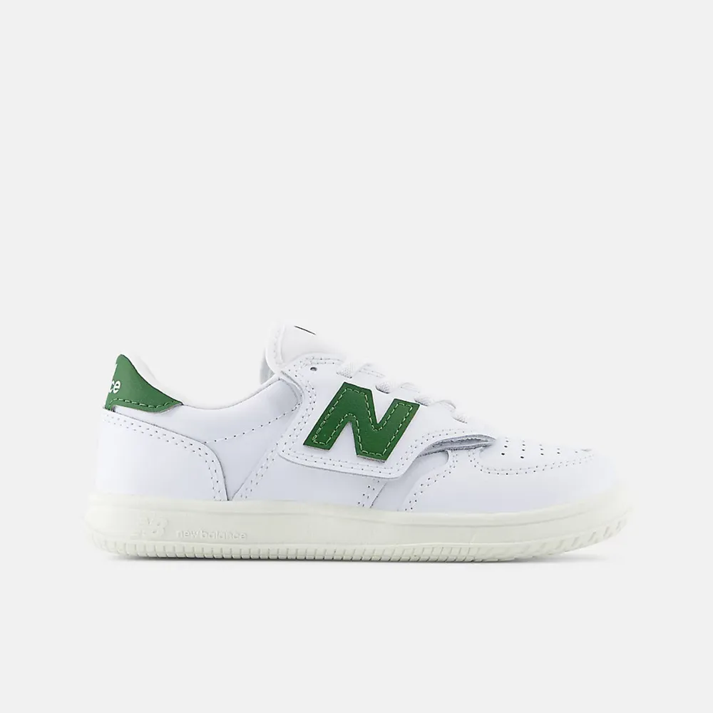 【NEW BALANCE】T500 Lace 中童 休閒鞋 復古 流行 白 綠(PHT500CC)