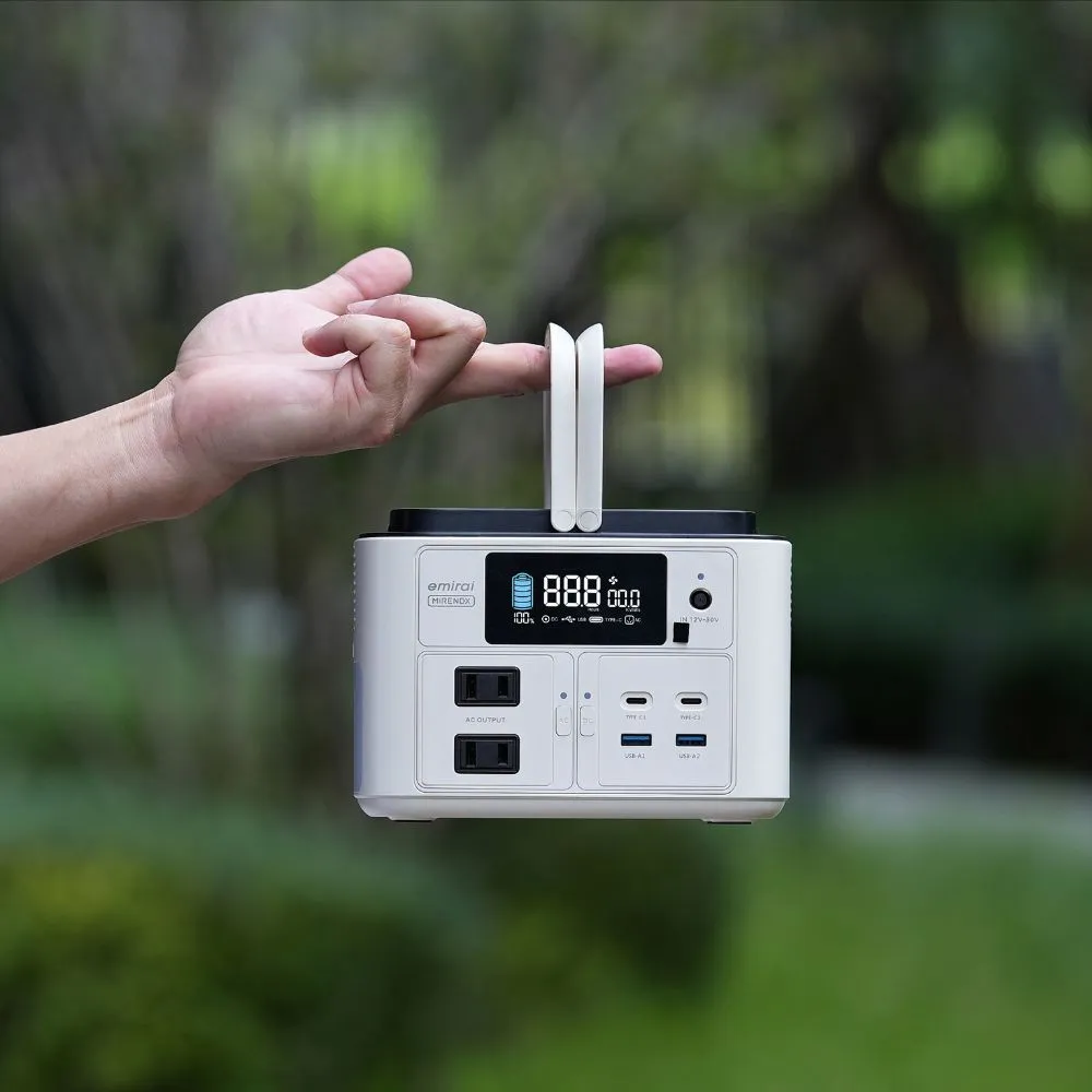 【MIRENEX】emirai儲能小瓦力PRO！手掌大儲能電站再進化NEX430！(戶外防災露營小電站/安全耐用磷酸鐵鋰)