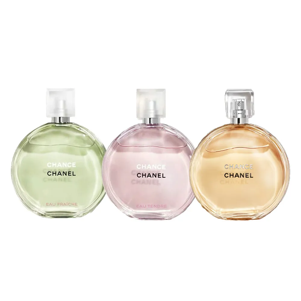 【CHANEL 香奈兒】CHANCE系列淡香水 50ml(多款任選 粉紅甜蜜/綠色氣息/黃色邂逅)