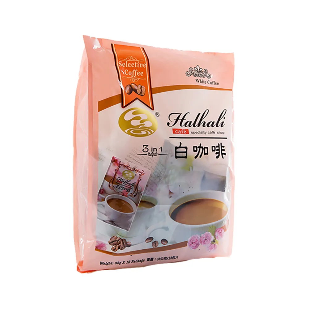 【品皇】哈拉里咖啡 3in1白咖啡隨身包(38gx18入)
