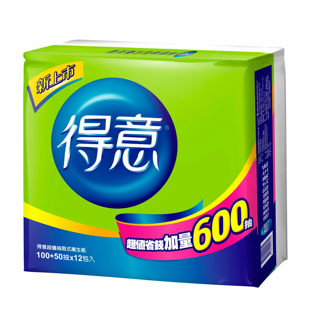 【得意】抽取式花紋衛生紙(150抽*84包)
