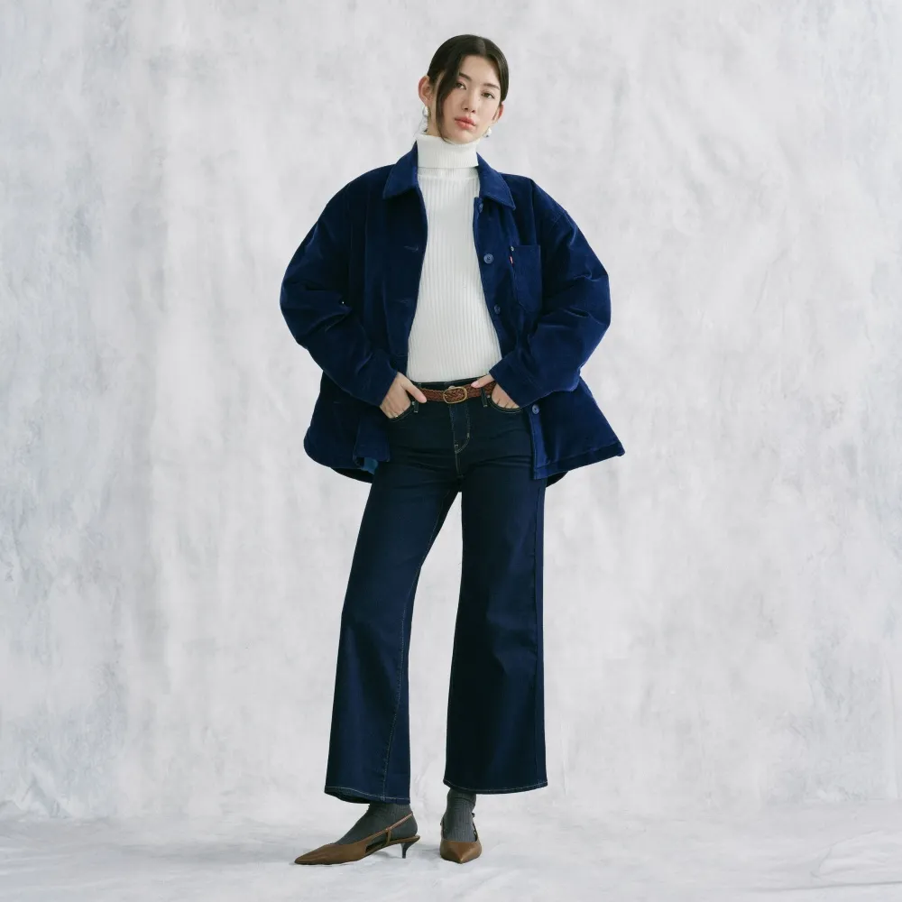 【LEVIS】318™ Shaping Wide Leg中腰寬管牛仔褲 女生牛仔褲 熱賣單品 001PZ-0044
