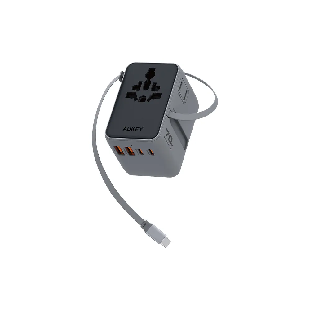 【AUKEY】The One S氮化鎵七合一 萬國旅行充電器 70W (PA-TA14)