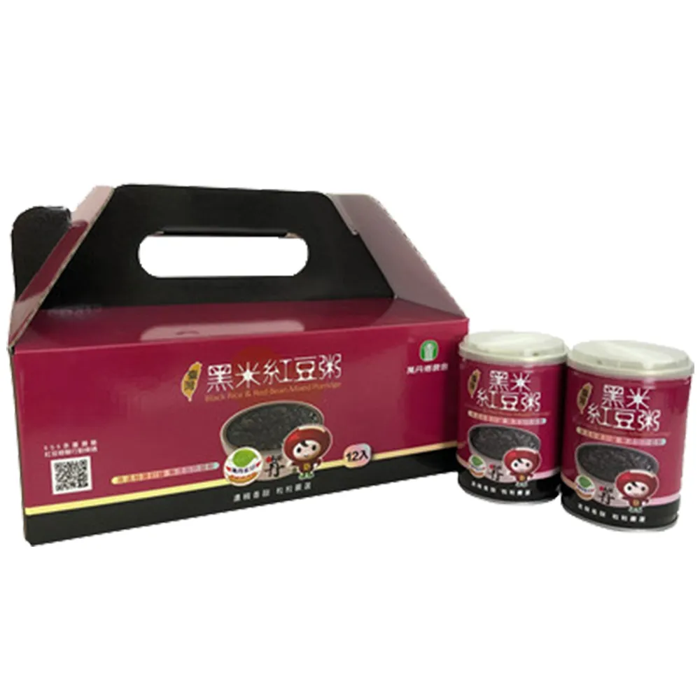 【農會】萬丹農會 黑米紅豆粥禮盒X1盒(250gX12入/盒) 伴手禮