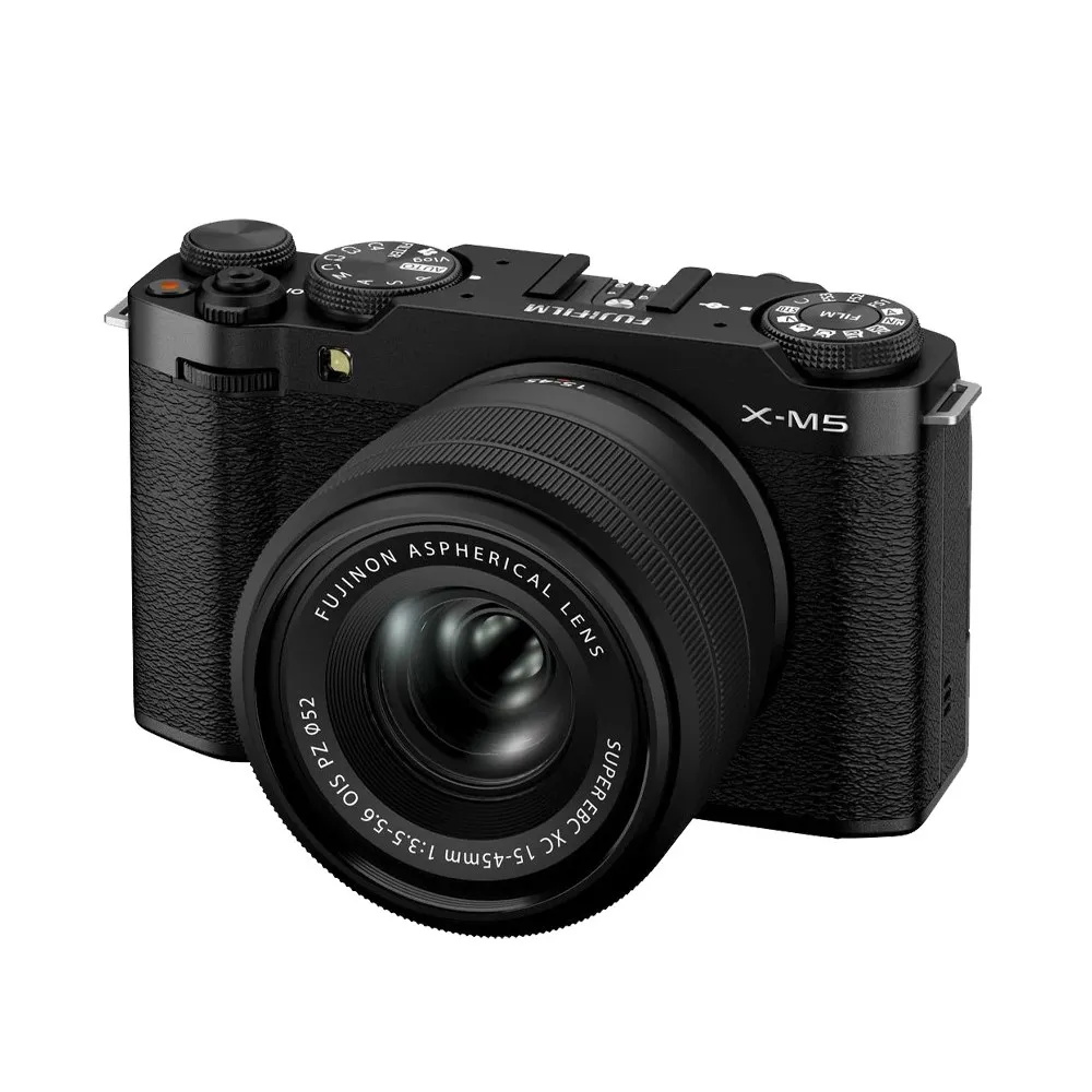 【FUJIFILM 富士】X-M5 +XC15-45mm KIT變焦鏡 -黑色(平行輸入)