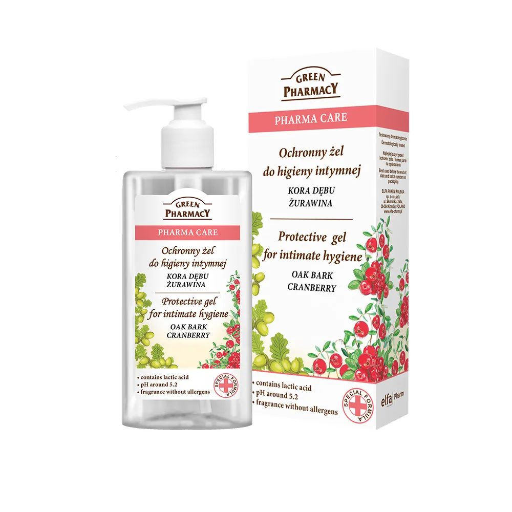 【GREEN PHARMACY 草本肌曜】蔓越莓水嫩護膚私密潔膚露 300ml(清新/水嫩/果甜香氣/孕期可用/官方直營)