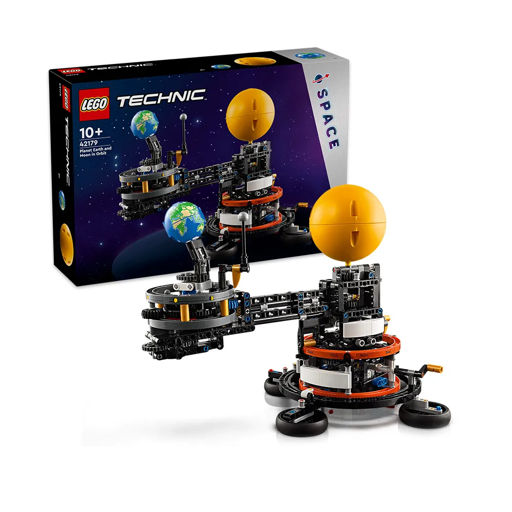【LEGO 樂高】科技系列 42179 軌道上的地球和月球(STEM科學教育 模型 居家擺設 禮物)