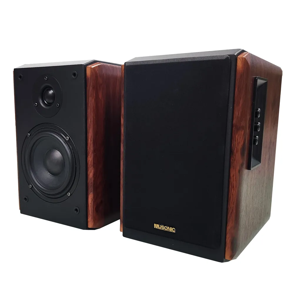 【MUSONIC 宇晨】HI-FI 卡拉OK 喇叭 內建擴大機 藍芽 USB播放 歡唱 雙麥克風插孔 主動式音響